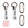 Haligate Brush Nickel Hook Rings for Light Fixture M10/M12 Available