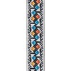 D'Addario Eco-Comfort Jacquard Woven Guitar Strap - White