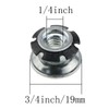 MEETOOT 10pcs Round Tubing Inserts Threaded Tube Inserts Plum Blossom
