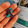 Suicide Prevention Awareness Ribbon Pin 25 50 120 250pcs Purple