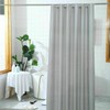 AAMERA Shower Curtain, Waterproof, 180x180cm, With 12 Hook Rings, Grey