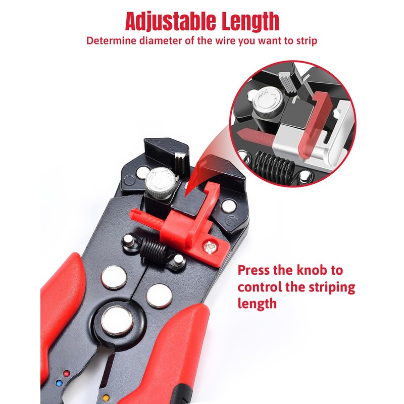 ULTRICS Automatic Wire Stripper, Self-Adjusting Professional Cable Stripper Tool, AWG