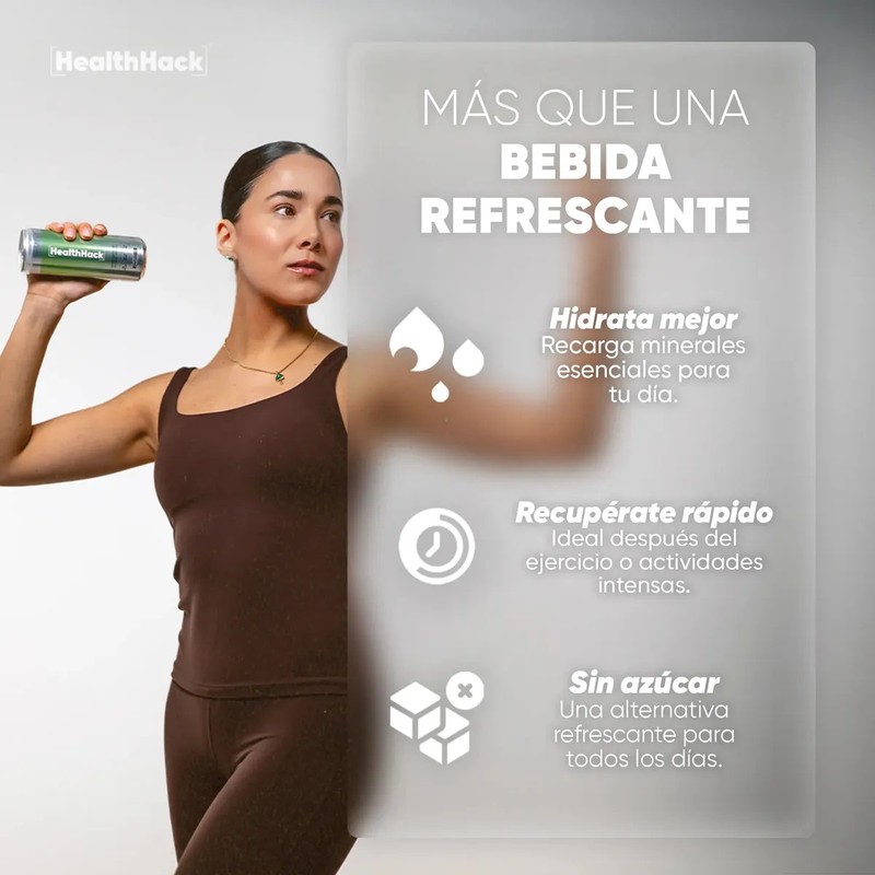 Bebida Gasificada Con Electrolitos, 0 Azúcar 0 Cafeína 0 Calorías,