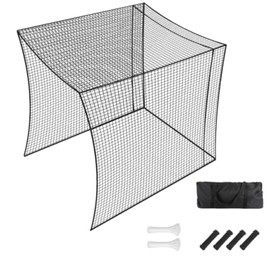 Fahnemt Golf Batting Cage Net for Indoor or Outdoor Golf Practice (10 * 15 * 10ft)