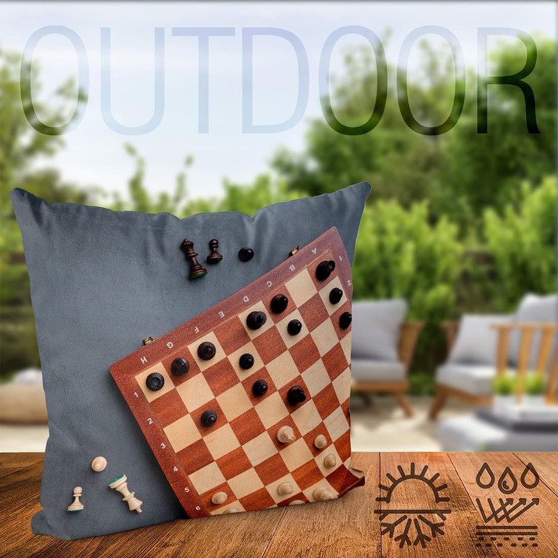 VOID Chess Game Board Cushion Cover Sofa Cushion Decorative Outdoor