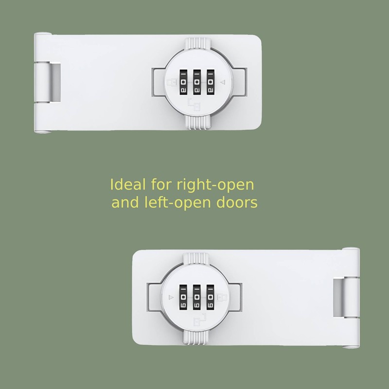 Keyless Combination Lock - 3-Digit Combination Lock for Doors -