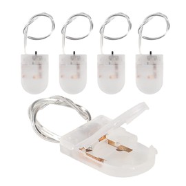 Alinan 5pcs Button Battery Holder Coin Cell Battery Holder with Switch CR2032 1 X 3V Battery Holder Battery Storage Boxes Cover with Wires On ON-Off Switch Socket Container (Clear)