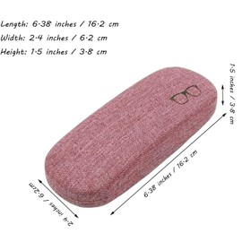 EastyGold Eyeglasses Case Eye Glasses Box Eyewear Container Protector Cover Sunglasses Bag Hard Shell Protective Pouch for Most of Glasses