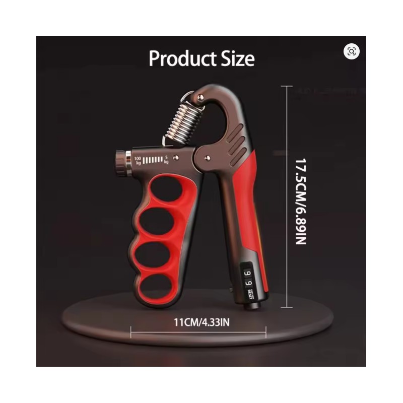 Adjustable Hand Grip Strengthener for Forearm Training – Compact Grip