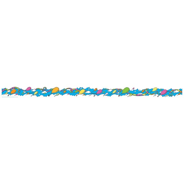 Eureka Dr. Seuss Oh the Places Balloons Deco Trim, 37