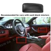 2 Pcs Automotive Black Soft Leather Center Console Knee Pad