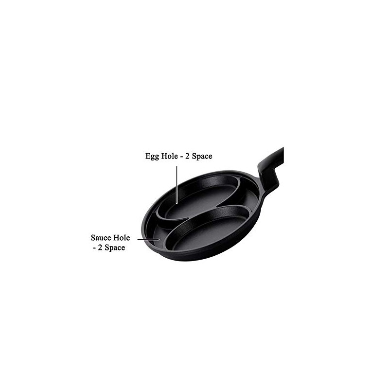 Kitchen Flower 2 Space Non-Stick Coated Egg Pan