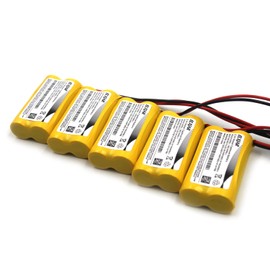 Paquete de 5 luces de emergencia Ni-CD AA 1200 mAh 2.4 V Lithonia ELB2P401N ELB 2P401N NiCad batería de repuesto Powercell PCHA4/5-2-SR-LC Lithonia ELB0310 ELB 0310 OSA098 NIC1158
