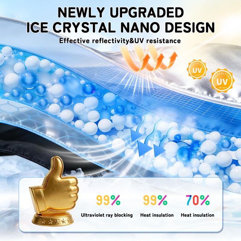 Custom Fit Windshield Sun Shade for Lexus RX 2023-2026, Blocks