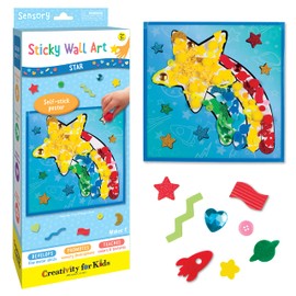 Creativity for Kids Sticky Wall Art: Star - Toddler Learning Toys. Crafts for 3 Year Olds, Preschool Crafts