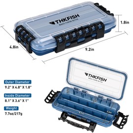 THKFISH Fishing Box Bait Box, 3400/3500/3600/3700 Fishing Tackle Box, Fishing Case, Waterproof Floating Fishing Lure Box