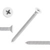White Head 50 PCS #10X3" Stainless Steel Phillips Flat Head