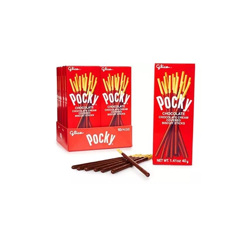 Gliko Pocky Bulkidoki Glico Pocky Biscuit Stick, Chocolate - 10