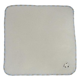 Friends Hill Shimadasan One Point Embroidery Towel, Made in Japan (Approx. 8.7 x 8.7 inches (22 x 22 cm), Natural