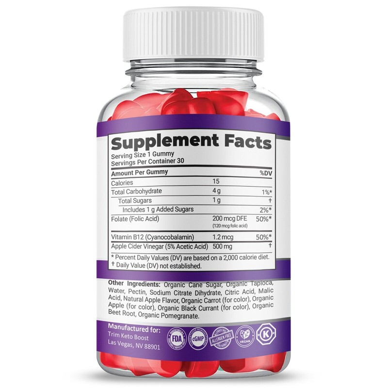 TrimKeto Boost Keto ACV Gummies, Trim Keto Boost with ACV