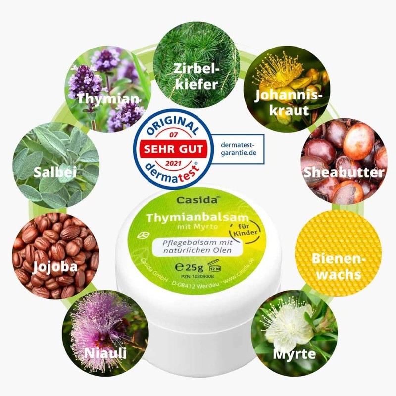 Thymianbalsam mit Myrte für Kinder 25 g - Bewährter Pflegebalsam