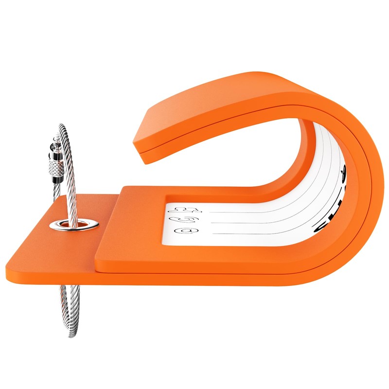 Luggage Tag Initial – Fully Bendable Tag w/Stainless Steel Loop