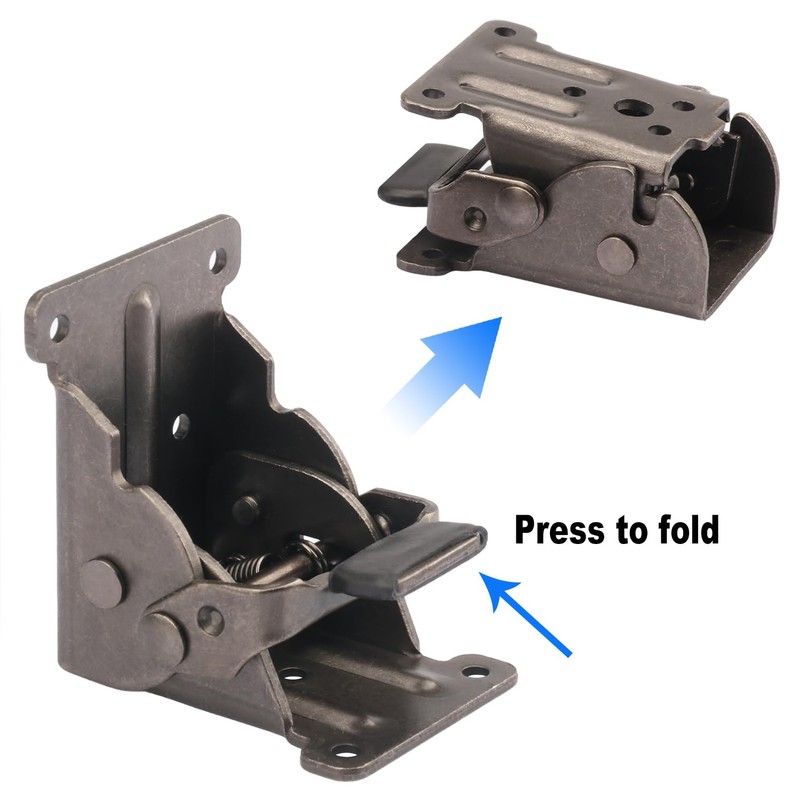 10 Pack Folding Leg Brackets, Folding Table Leg Bracket, Self-Locking