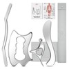 Stainless Steel Muscle Scraper Tool Set - 4Pcs Gua Sha