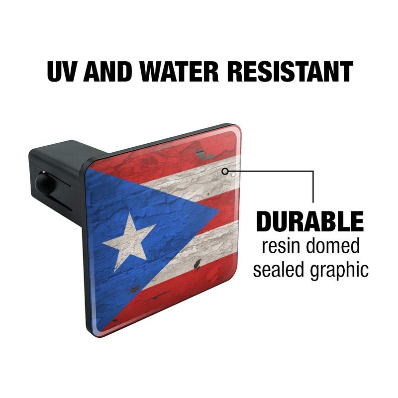 GRAPHICS & MORE Rustic Distressed Puerto Rico Flag Wood Look