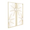 CosmoLiving by Cosmopolitan Metal Geometric Half Moon Mirror Wall Decor