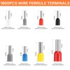 Quuylin Wire End Ferrules Set, 1800 Pieces, Wire End Ferrules