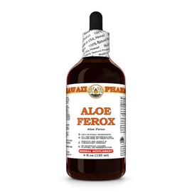 Aloe Ferox (Aloe Ferox) Dry Leaf Tincture, Made in Hawaii, All Natural, Vegan, Pure Liquid Extract - 4 fl.oz