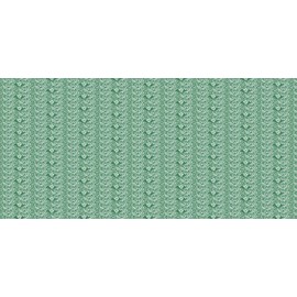 Ambesonne Antique Oriental Pencil Pen Holder, Continuous Eastern Style Simplistic Leaves Arrangement Pattern, Ceramic Pencil Holder for Desk Office Accessory, 3.6" X 3.2", Jade Green and White