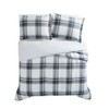 London Fog Nottingham Plaid Comforter Set Multiple Polyester 3-Piece Full/Queen