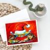 Caroline's Treasures Crab in Santa Hat Santa Claws Greeting Cards