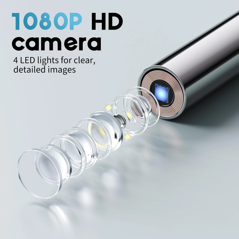 Aertnelz Otoscope Ear Camera with 1.38” Screen, 1080P HD Ear