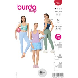 Burda Easy Sewing Pattern Women's Strappy Top Sizes 8-20