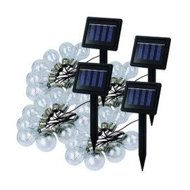 Nature Power Solar Powered 64 in LED String Lights-4 Pack