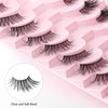 10 Pairs of Half False Eyelashes, 3D False Eyelashes, Fluffy