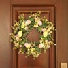 Easter Wreath Easter Eggs Daisy Garland Simulation Plants Door Hanger