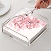 Napkin Holder for Table, 7"x7" Clear Acrylic Luncheon Napkin Holder