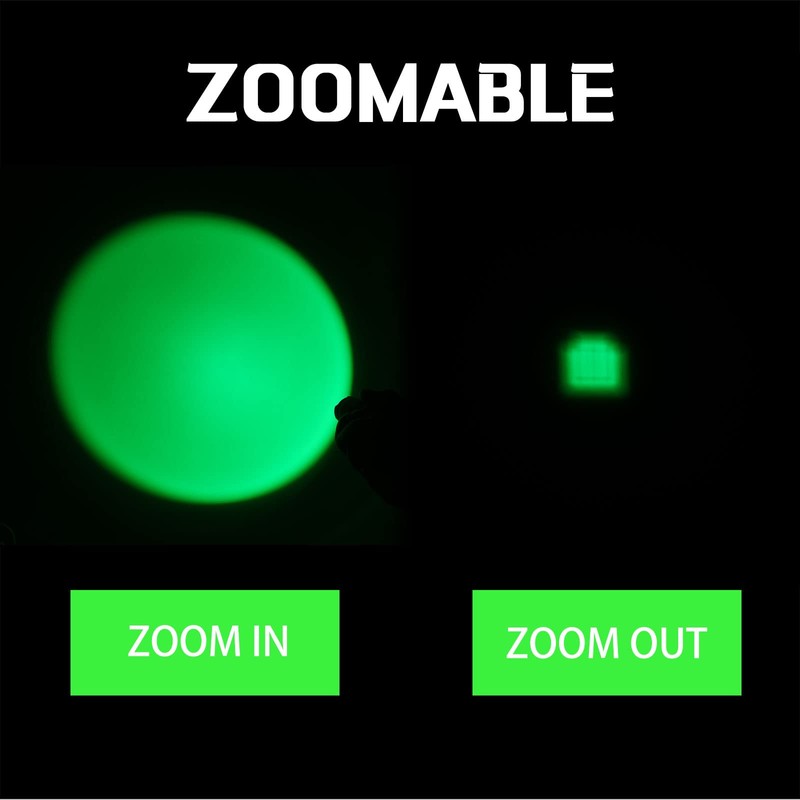 Honoson 4 Packs Hunting Light Flashlights LED Torch with 3