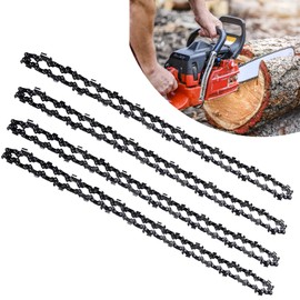 Pack of 4 saw chainsaw chains: saw chain, chainsaw chain, cutting length 35 cm, saw chain pitch 3/8 inch, drive link thickness 1.3 mm, drive links 52 links, chainsaw replacement chain chainsaws