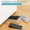 6 Pack Rubber Door Stoppers Door Stop Rubber Wedge Thin
