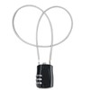 3 Digit Combination Padlock with 20inch (50cm) Steel Cable, Mini