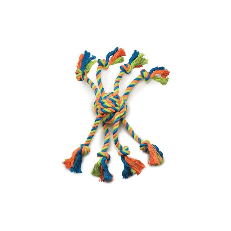 Grriggles Mighty Bright Tug Rugged Rope Dog Chew Toy, Training