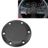 6 Holes Steering Wheel Horn Cover Aluminum Black Easy Installation
