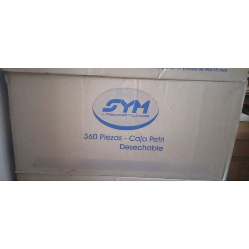 Sym-Lab Caja Petri Desechables 90 X 15mm Caja 360 Piezas