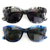 V.W.E. 2 Pairs Women Bifocal Round Oversized Reading Sunglasses -