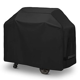 Arcedo Grill Cover 55 Inch, Heavy Duty Waterproof BBQ Cover, Fade Resistant Gas Grill Cover with Straps, Sturdy Outdoor Barbecue Cover Fits for Weber, Char-Broil, Nexgril, Napolean and More Grills